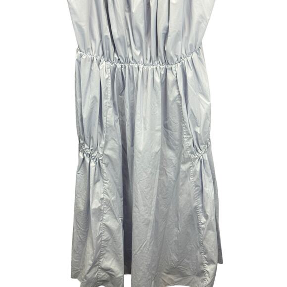 Jason Wu Blue Midi Dress Size 14 Sleeveless Gathered Waist A-Line - Picture 8 of 16